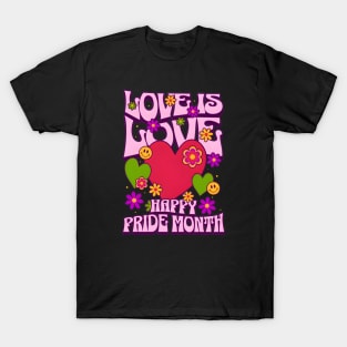 Love Is Love Happy Pride Month T-Shirt